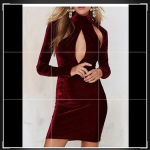 Clothink Women Velvet Skater Club Party Mini Dress. New with tag. Size M